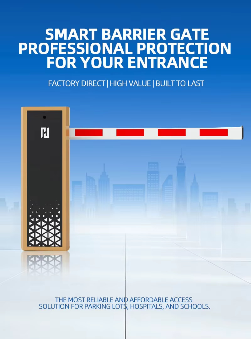 Baroxon energy-saving DC 24V brushless motor traffic control barrier gate system Brasil